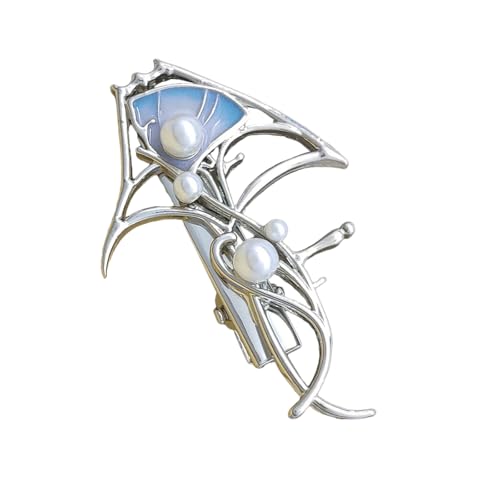 XIAOQENAN Vielseitige Perlen Haarclip Mit Einzigartigen Mantas Ray Designs Funkelnde Perlen Haarzubehör Mantas Ray Styles Strong Hold Kids Clip von XIAOQENAN