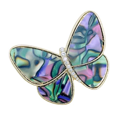 Zarte Schmetterling Emaillierte Broschenlegierung Funkelnde Schmuckzubehör Für Mädchen Frauen Mode Geschenk Elegantes Schmetterling Kleidungsdekoration von XIAOQENAN