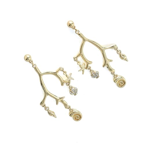 Zögernde Marine Inspirierte Stollen Ohrringe Für Frauen Komfortable Allergieresistente Legierungsfürsssen Ohrhörer Ohrschmuck Ozean Inspirierte Leichte Ohrringe von XIAOQENAN