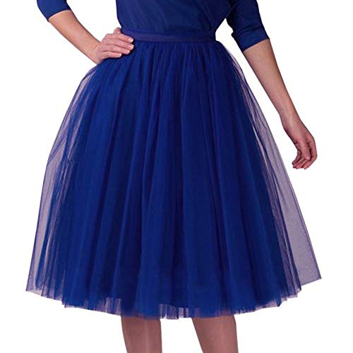 Tüllrock Damen Tutu Klassisch Elastisch 3 Lagig Tüll Tüllrock Rot 80er Rock Tütü Dirndl Damen Kurz Teen Dance Dress Up Party Zubehör Ballett Rot Tanzkleidung Ballettkleidung Karneval (U-b, One Size) von XIAOTUZ