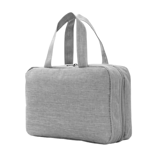 XIAOXIAOYU Aufrollbare Make-up-Pinseltasche, Make-up-Pinsel-Halter, 4-in-1 faltbare Make-up-Aufbewahrung, tragbare Tasche für Damen und Herren, grau, Refer to description, Unisex von XIAOXIAOYU