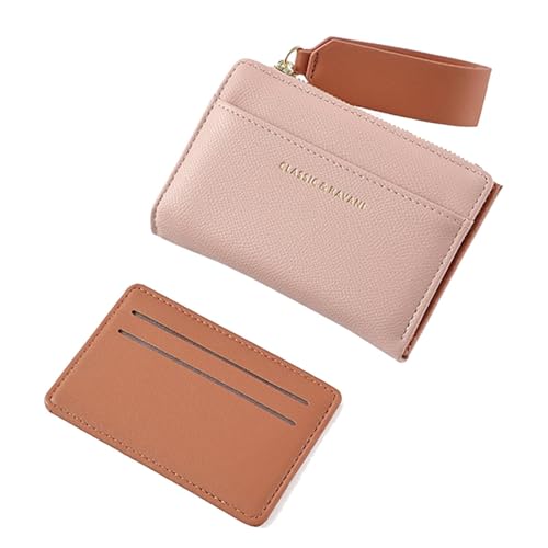 XIAOXIAOYU Geldbörse mit Reißverschluss für Damen, Münztasche mit Kartenfächern - Kurze Geldbörse mit Reißverschluss | Kurzes Kreditkartenetui mit großem Fassungsvermögen und multifunktional von XIAOXIAOYU