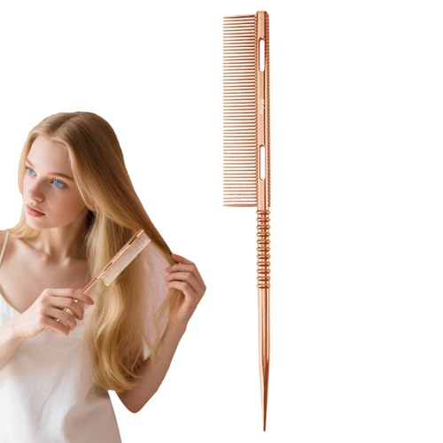 XIAOXIAOYU Haarstyling Spitzschwanz Kamm | Feinzahn Scheitelspitzen Haarbürste | Leichter Wurzelkamm Entwirrung Stylingwerkzeug Für Frauen Mädchen von XIAOXIAOYU
