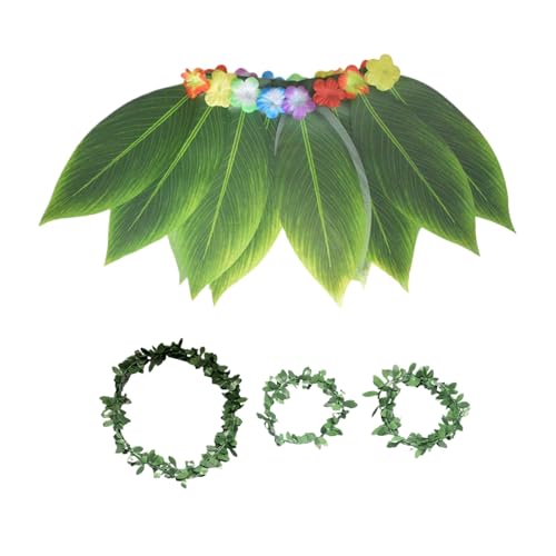 XIAOXIAOYU Hawaiianische Themen-Outfits Für Frauen - Hawaii Stirnband + Armbänder - Realistisches Blattdesign Atmungsaktive Leichte Stirnband & Armband Für Urlaub Abschlussfeier Geburtstag Rente Fest XIAOXIAOYU Hawaiianische Themen-Outfits Für Frauen - Hawaii Stirnband + Armbänder - Realistisches Blattdesign Atmungsaktive Leichte Stirnband & Armband Für Urlaub Abschlussfeier Geburtstag Rente Fest von XIAOXIAOYU