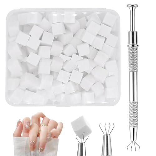 XIAOXIAOYU Nagel Design,200 Stück Nagelpinsel Schwämme Mit Greifstift | Maniküre Werkzeug Für Frauen Mütter Freundinnen XIAOXIAOYU Nagel Design,200 Stück Nagelpinsel Schwämme Mit Greifstift | Maniküre Werkzeug Für Frauen Mütter Freundinnen von XIAOXIAOYU