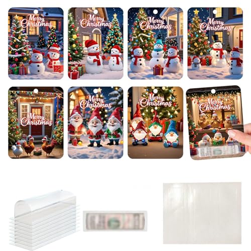 XIAOXIAOYU Weihnachts-Geldhalter-Ornamente,Weihnachts-Geldhalter - Klassische Weihnachts-Geldklammern | 5,12 x 3,94 Zoll große Geldkarten, lustige Weihnachtsdekorationen für Türen, Veranden, Zäune XIAOXIAOYU Weihnachts-Geldhalter-Ornamente,Weihnachts-Geldhalter - Klassische Weihnachts-Geldklammern | 5,12 x 3,94 Zoll große Geldkarten, lustige Weihnachtsdekorationen für Türen, Veranden, Zäune von XIAOXIAOYU