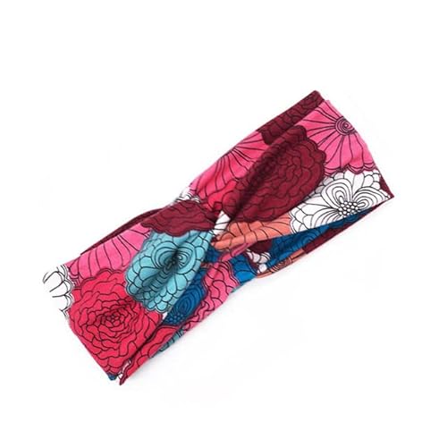 1 Stücke Frauen Bohemian Tuch Haarbänder Drucken Mädchen Stirnband Kreuz Turban Bandanas Haarschmuck Headwrap Headwear von XIAOXIN