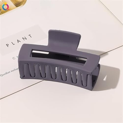 1Pcs Fashion Square Matte Hair Claw Clips Large Non-slip Acryl Banana Hair Clamps for Women Girls Hair Styling Accessories von XIAOXIN