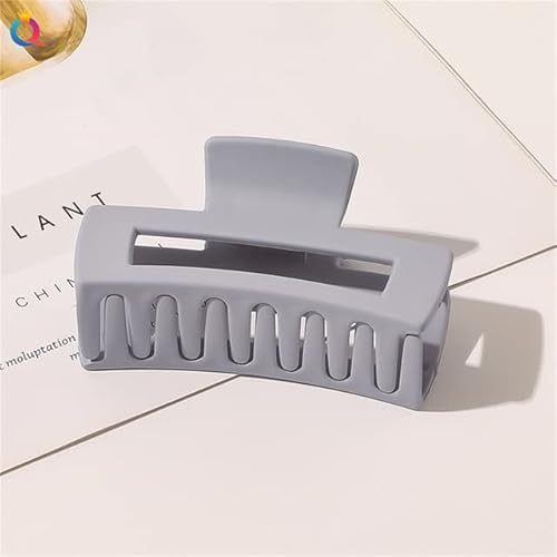 1Pcs Fashion Square Matte Hair Claw Clips Large Non-slip Acryl Banana Hair Clamps for Women Girls Hair Styling Accessories von XIAOXIN