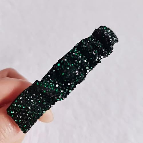 2 Stücke Strass Plissee Haarnadel Ein Wort Clip Flash Bohrer Seitenclip Top Stirnband Flash Bohrer Mädchen Haarnadel von XIAOXIN