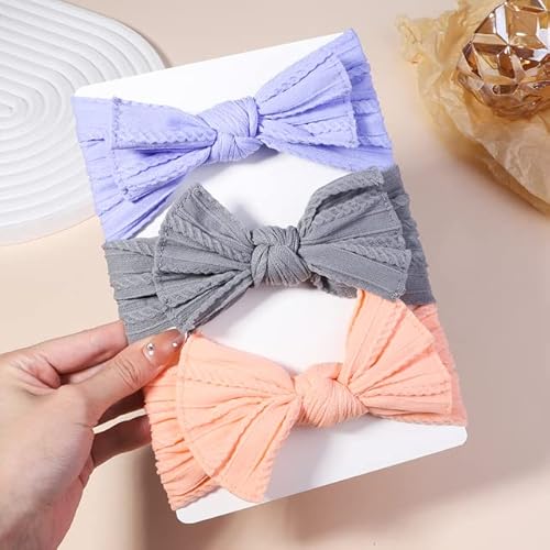 3 Teile/los Zopfmuster Baby Stirnbänder Für Kinder Elastische Baby Mädchen Turban Kinder Haarbänder Neugeborenen Headwrap Baby Haarschmuck von XIAOXIN