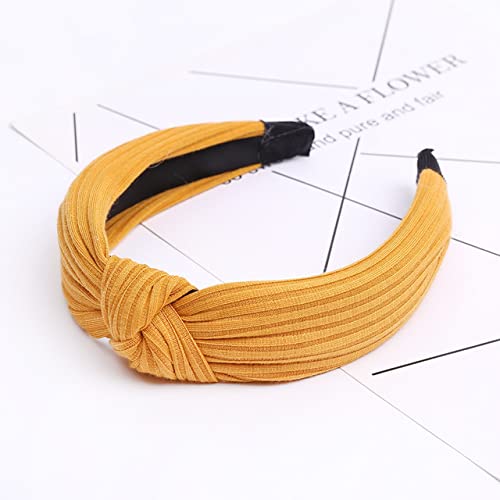 Damenmode Haarband Wildleder geknotet einfarbiges Stirnband für Damen Mode Bowknot Haarband handgefertigter Haarband Haarschmuck von XIAOXIN