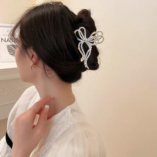 Fairy Metal Hair Claw Butterfly Haarspangen für Frauen Mädchen Elegante Pferdeschwanz Klaue Clip Vintage Haarnadel Haarschmuck von XIAOXIN