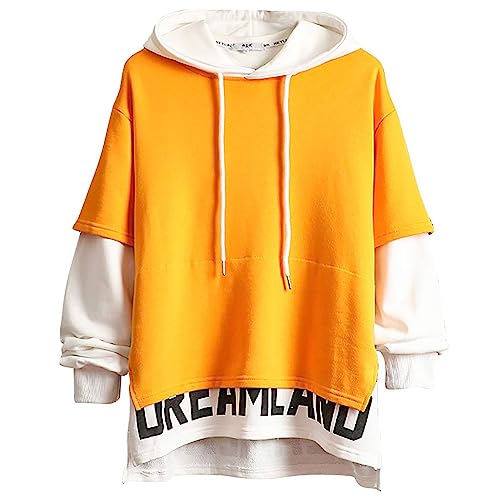 XIAOYAO Hoodie Herren Techwear Kapuzenpullover Hip Hop Streetwear Urban Pullover Unisex Casual von XIAOYAO