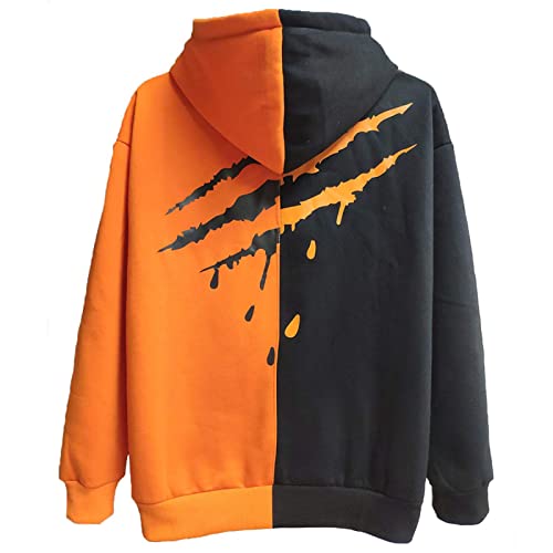 XIAOYAO Hoodie Herren Techwear Kapuzenpullover Hip Hop Long Sleeve Streetwear Urban Pullover Unisex Casual Sportlich von XIAOYAO