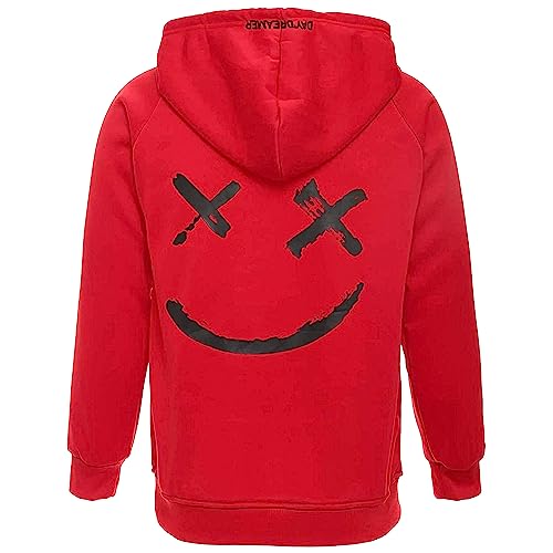 XIAOYAO Hoodie Herren Techwear Kapuzenpullover Hip Hop Long Sleeve Streetwear Urban Pullover Unisex Casual Sportlich von XIAOYAO