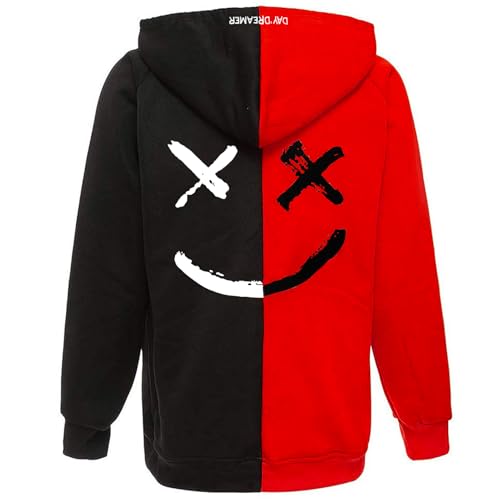 XIAOYAO Hoodie Herren Techwear Kapuzenpullover Hip Hop Long Sleeve Streetwear Urban Pullover Unisex Casual Sportlich XIAOYAO Hoodie Herren Techwear Kapuzenpullover Hip Hop Long Sleeve Streetwear Urban Pullover Unisex Casual Sportlich von XIAOYAO
