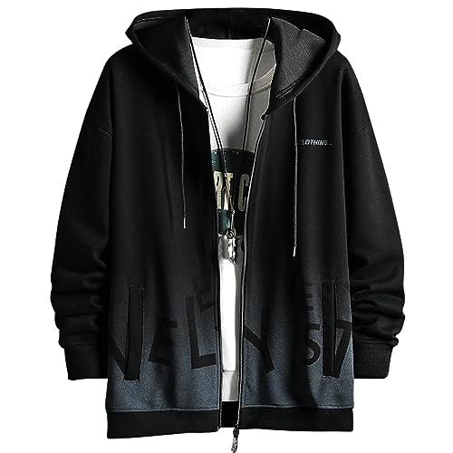 XIAOYAO Hoodie Herren Techwear Kapuzenpullover Sweatjacke, Mode Herren Pullover Sweatshirt von XIAOYAO