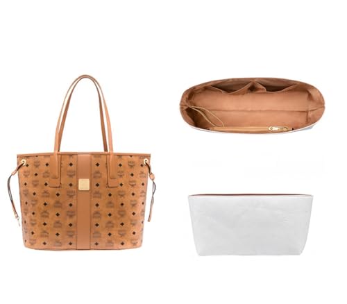 Taschen-Organizer, kompatibel mit MCM Liz Bag Dupont Papier-Handtaschen-Organizer, Einsatz, Innentasche, Handtaschen-Innentasche(27 * 10.2 * 16CM A) von XIAOYIBAIHUOUK