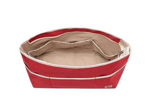 Taschen-Organizer for CAOCH Central Tote Bag, Polyester-gefütterter Organizer, Taschen-Organizer-Einsatz, tragbare Kosmetiktasche(Red) von XIAOYIBAIHUOUK