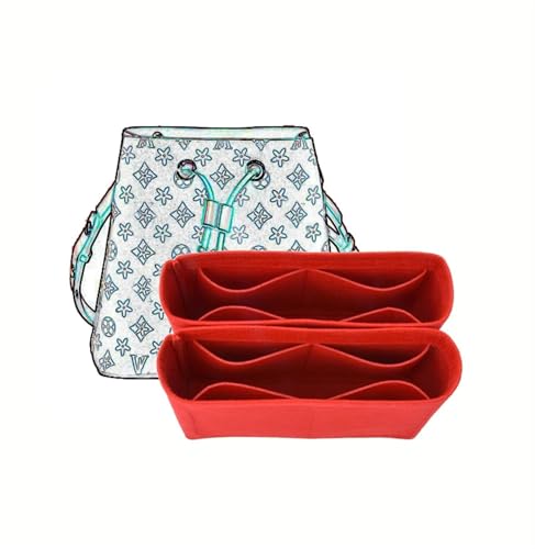 Taschen-Organizer for LV Neonoe Rucksack, Innentaschen-Aufbewahrungstasche, Taschen-Aufbewahrungseinsatz, tragbare Kosmetiktasche(Red A) von XIAOYIBAIHUOUK