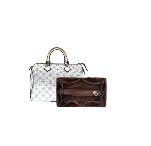 Taschen-Organizer for schnelle Nano-Nylon-Aufbewahrung, Liner-Tasche, Handtaschen-Organizer, Plug-in-Geldbörsen-Aufbewahrungstasche(Cofffee b) von XIAOYIBAIHUOUK