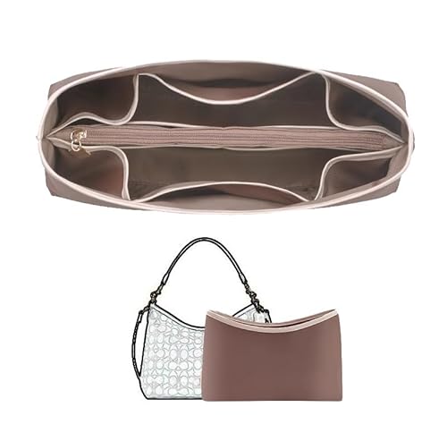 Taschenaufbewahrungs-Organizer, geeignet for Coach Laurel, Polyester-Innentasche, Handtaschen-Organizer, Plug-in-Geldbörsen-Innenfutter-Aufbewahrungstasche(Coffee) von XIAOYIBAIHUOUK