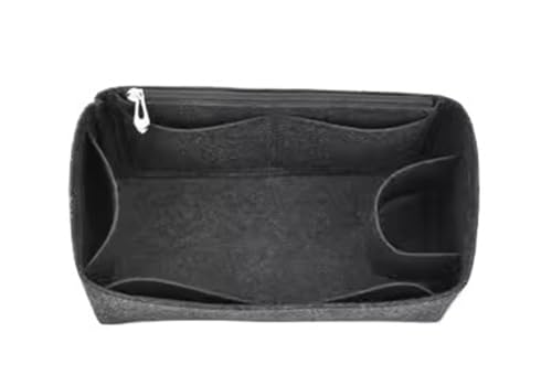 Taschenaufbewahrungseinsatz for Longchamp-Handtaschen mit langem Griff. Taschenorganizer-Einsatz. Aufbewahrungstasche mit Brieftaschenfutter(Black B,Medium) von XIAOYIBAIHUOUK