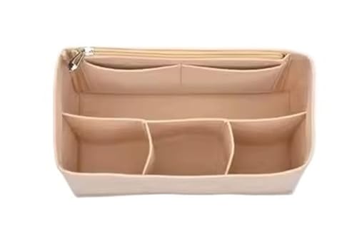 Taschenaufbewahrungseinsatz for Longchamp-Handtaschen mit langem Griff. Taschenorganizer-Einsatz. Aufbewahrungstasche mit Brieftaschenfutter(Khaki A,Large) von XIAOYIBAIHUOUK