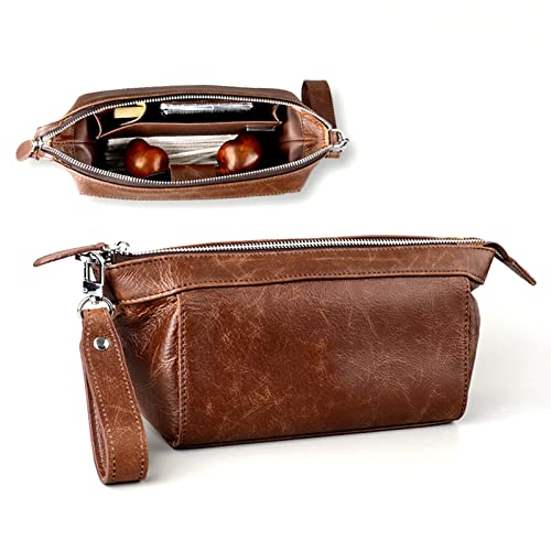 XIAOYIWIN Tabakpaket, tragbar, mit Reißverschluss, PU-Leder, Pfeifentabaktasche zum Konservieren von Tabak und Pfeife, braun, 21.5X15.5X9.4CM XIAOYIWIN Tabakpaket, tragbar, mit Reißverschluss, PU-Leder, Pfeifentabaktasche zum Konservieren von Tabak und Pfeife, braun, 21.5X15.5X9.4CM von XIAOYIWIN