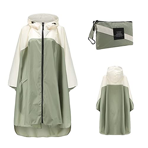 Unisex Leichter Wasserdichter Regenjacken Damen Herren Regenponcho jacke Wiederverwendbar Atmungsaktiver Regenmantel mit Kapuze Faltbare Unterschlupf Plane Ideal für im Freien Camping Wandern Angeln von XIAOYUER