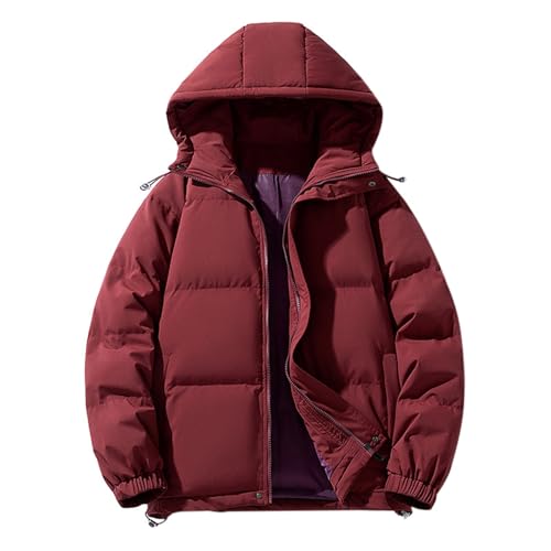 XIAOYUER Steppjacke Damen Leicht Übergangsjacke Langarm Mantel Winterparka Casual Pufferjacke mit Kapuze Reißverschluss Steppmantel Kapuzenjacke Sweatjacke Wintermantel Übergangsmantel Freizeitjacke von XIAOYUER