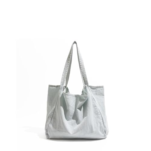 XIAQIQIFFF Canvas Tasche Sommer Strand Damen Große Tragetasche Schulter Handtaschen Robust Wiederverwendbar Mädchen Urlaub(Blue) von XIAQIQIFFF