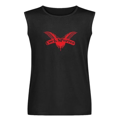 Cock Sparrer Black Men Men's Vests Tank Tops O-Neck 100% Cotton Undershirts Unisex Sleeveless T-Shirt XL von XIASHUN