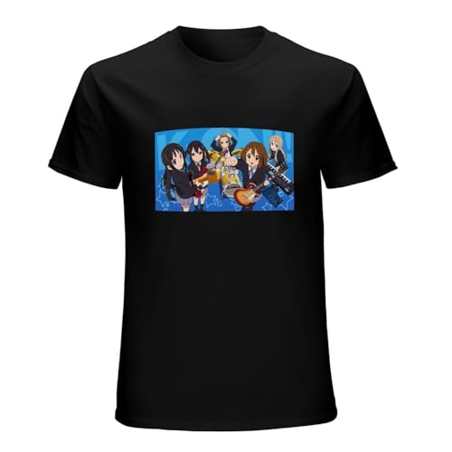 K-On! Anime Unisex [] Kon Short Sleeve T-Shirt Black XXL von XIASHUN