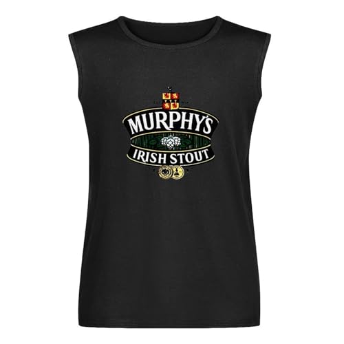 Murphy's Irish Stout Vintage Worn Look Men's Vests Tank Tops O-Neck 100% Cotton Undershirts Unisex Sleeveless T-Shirt M von XIASHUN