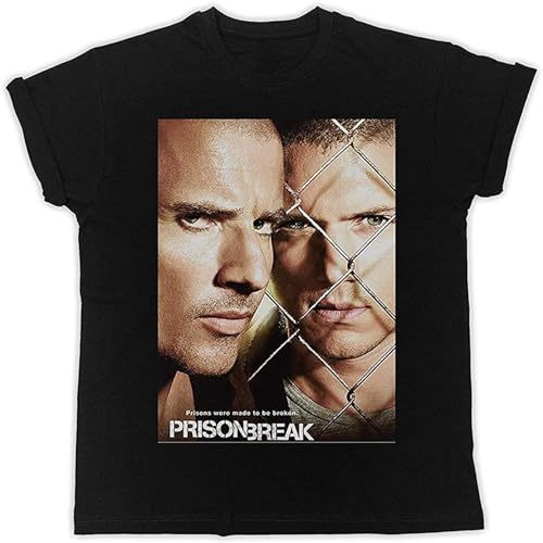 Prison Break Prisons were Made to Be Broken Poster Funny Gift Designer Crew Neck Unisex Short Sleeve T-Shirt M von XIASHUN