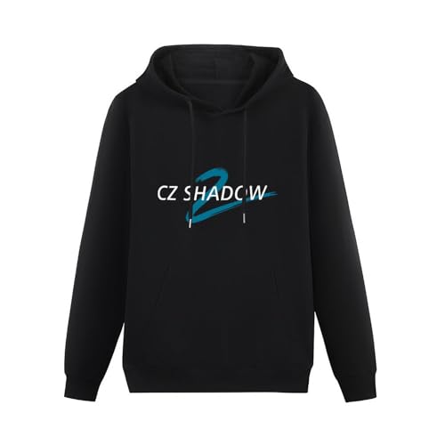 XIASHUN Cz 75 Shadow 2 Pistol Handgun Competition Cz-Usa Firearm Hoody Hoody Unisex Ptinted Hoodies Long Sleeve Men's Hooded with Pocket Black XXL von XIASHUN