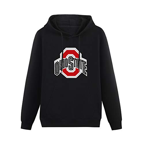 XIASHUN Ohio State University Hoody Unisex Ptinted Hoodies Long Sleeve Men's Hooded with Pocket Black M von XIASHUN