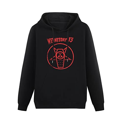 XIASHUN Wednesday 13 Murderdolls Horror Punk Music Tour Hoody Unisex Ptinted Hoodies Long Sleeve Men's Hooded with Pocket Black M von XIASHUN