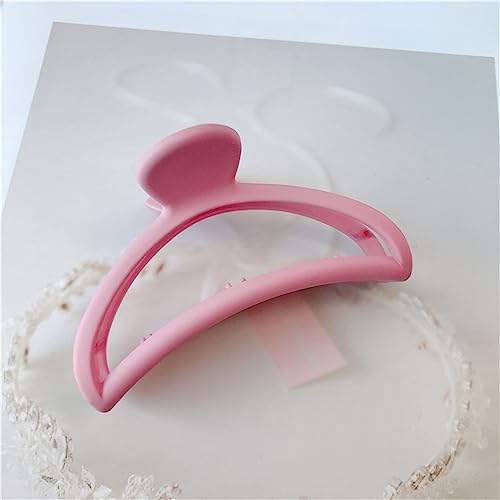 Einfacher Stil Haarkrallen Klammern Krabbenhaarspangen Haarnadeln Haarspange Kopfbedeckung for Frauen Haarschmuck Geschenke 1St (Color : Pink) von XIBANY