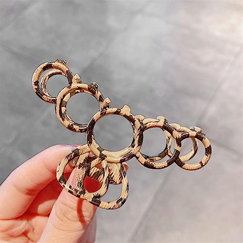 Frauen Haarspangen Elegant Gold Silber Hohl Geometrisch Metall Haargreifer Vintage Haarspange Stirnband Haarnadel Mode Haarschmuck 1St (Color : B4-7.5) von XIBANY