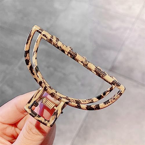 Frauen Haarspangen Elegant Gold Silber Hohl Geometrisch Metall Haargreifer Vintage Haarspange Stirnband Haarnadel Mode Haarschmuck 1St (Color : B6-7cm) von XIBANY