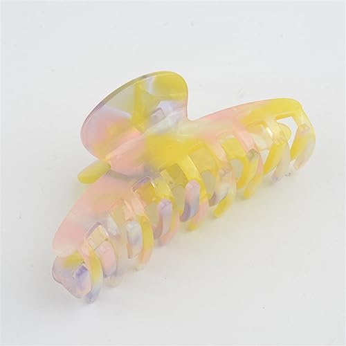 Krallenclip Große Haarspange Krabbenhaarkrallen Badeclip Pferdeschwanzclip for Frauen Mädchen Haarnadel Haarschmuck Geschenk 1St (Color : A2) von XIBANY