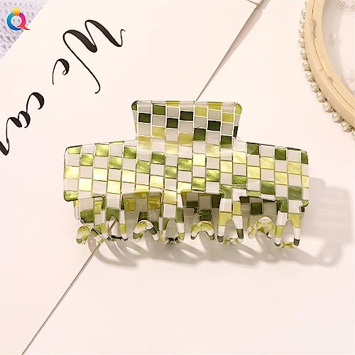 Mode Frauen Haar Klaue Geometrische Quadratische Haarkrabben Clip Leopard Haarnadeln Haarspange Klemme for Mädchen Haarschmuck 1St (Color : A13) von XIBANY