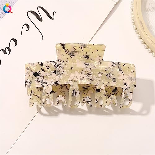 Mode Frauen Haar Klaue Geometrische Quadratische Haarkrabben Clip Leopard Haarnadeln Haarspange Klemme for Mädchen Haarschmuck 1St (Color : A14) von XIBANY