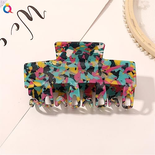 Mode Frauen Haar Klaue Geometrische Quadratische Haarkrabben Clip Leopard Haarnadeln Haarspange Klemme for Mädchen Haarschmuck 1St (Color : A20) von XIBANY