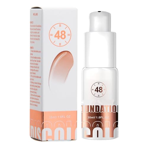 Farbverändernde Foundation für reife Haut, Concealer 30 ml, langanhaltende Gesichtsgrundierung, für Mädchen und Frauen von XIBDGNTNE