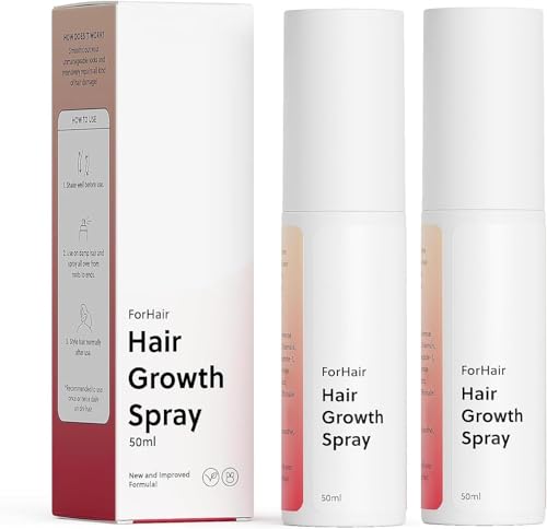 Fortschrittliches natürliches Haarwuchsöl, kräftiges und verdickendes Spray, fördert natürliches, dickeres Haar, beugt Haarausfall vor, ideal für trockene Kopfhaut, 50 ml von XIBDGNTNE