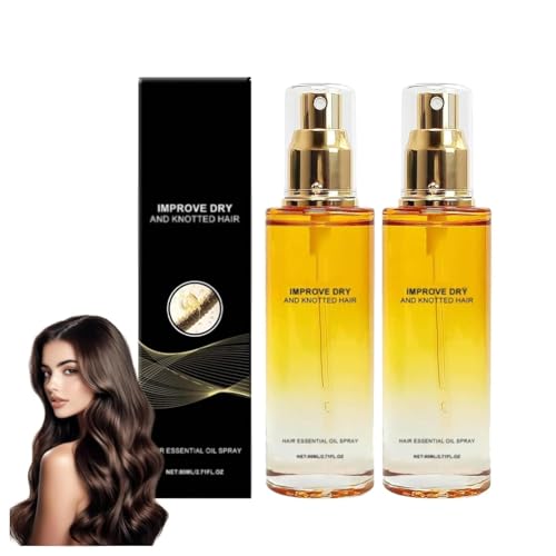 Haaröl-Spray, 80 ml, schnellwirkendes Haaröl-Spray, Leave-In-Conditioner, stärkt Kopfhaut und Haar, leicht und nicht fettend, pflegt tiefenwirksam von XIBDGNTNE